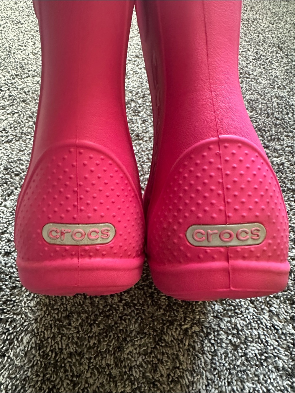 CROCS Classic Kids Pink Handle It Rain Boots Size 1 Youth - Picture 6 of 8